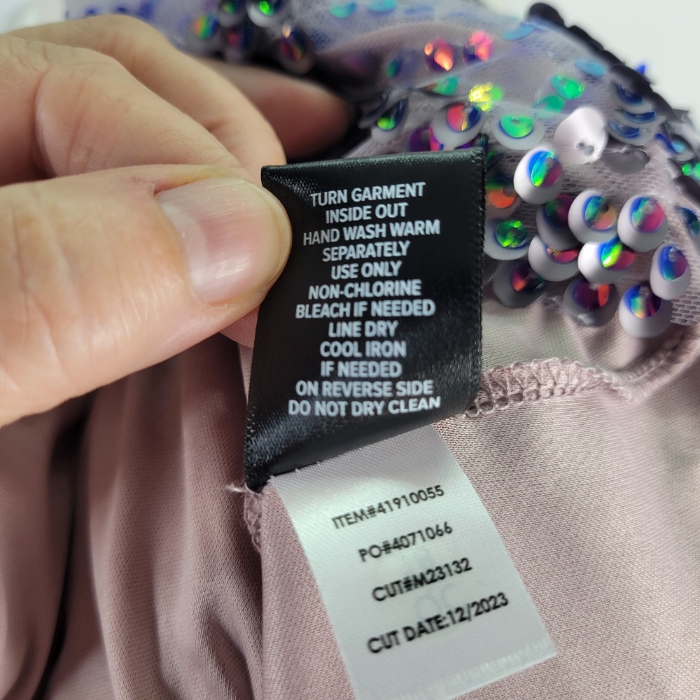 NWT Torrid Mini Sequin Mesh Shift Dress Purple Size 1X/14-16 - Picture 16 of 16